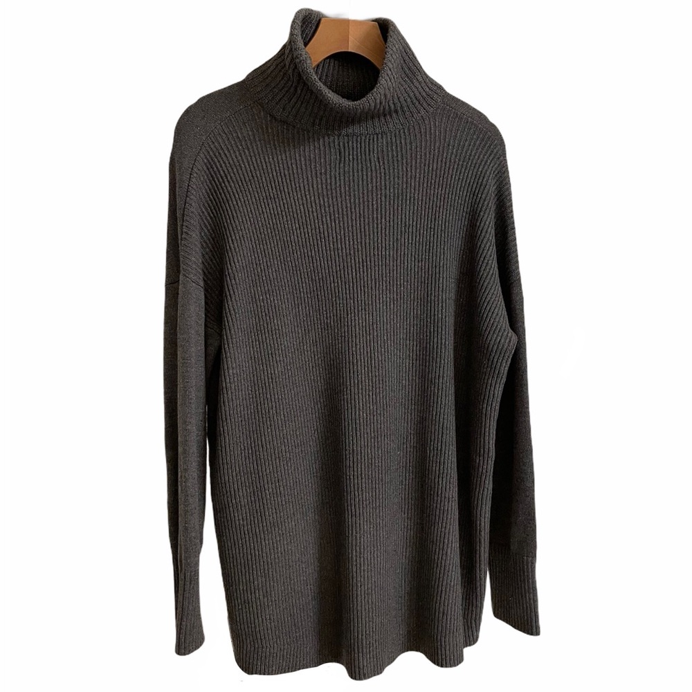 Lou & Grey Mock Cowl Neck Knit Sweater